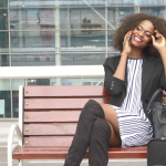 black woman at airport